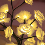 veilleuse arbre roses led rose jaune bleu blanc moderne chambre enfant camping festives adjustable