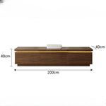 meuble bas tv moderne bois rangement 200cm largeur minimaliste déco