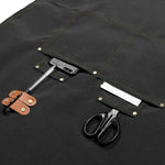 tablier cuisine marron vert beige uni classique poches boucles métalliques imperméable professionnel nettoyage