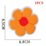 écussons décoratifs arc ciel coquillage fleurs texturés brillants adhésifs