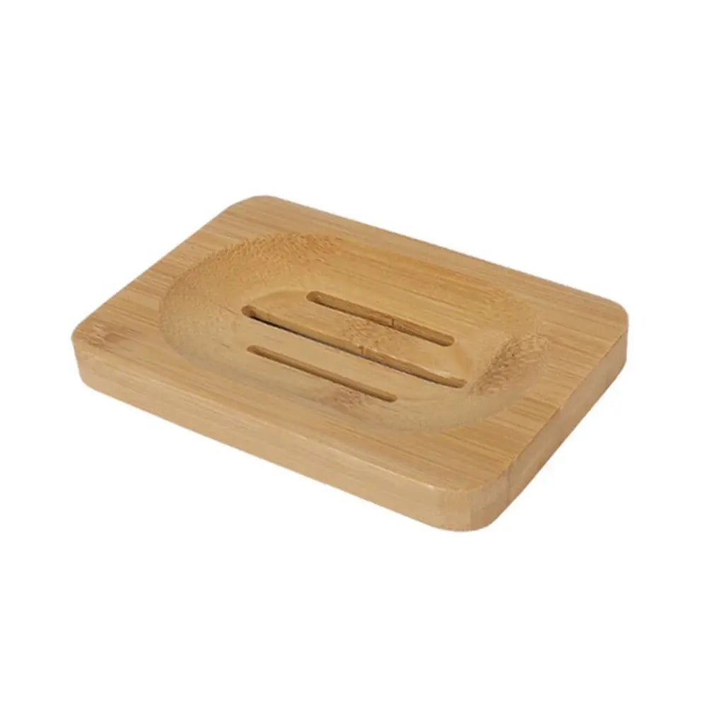 support savon bois bambou rayures horizontales moderne salle bain portable naturel minimaliste