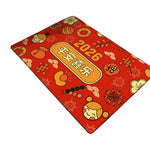 tapis traditionnel chinois rouge motifs lanternes symboles bonheur tissage résistant extérieur porche