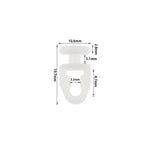 clips fixation blancs plastique moderne rideau polonais accessoires rideau clips suspension