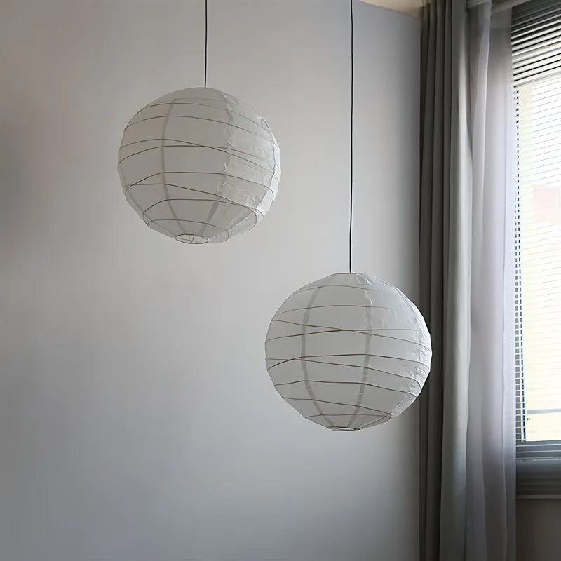 suspension lumineuse moderne blanc rayures horizontales opacité câble suspendu flux luminescent led e27 chambre