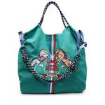 sac main femme toile animaux motifs modernes gris rouge bleu poche téléphone portable polyvalent