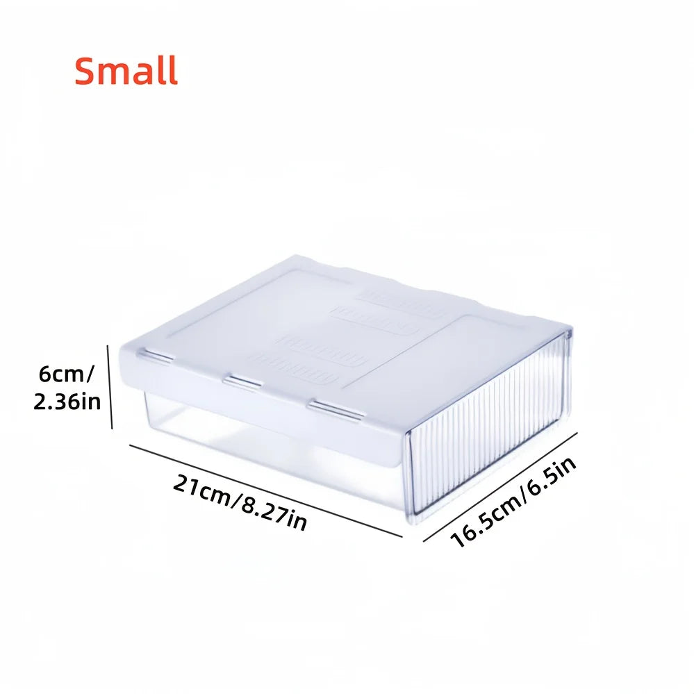 boîtes rangement transparentes modernes empilables clips ridées plastique