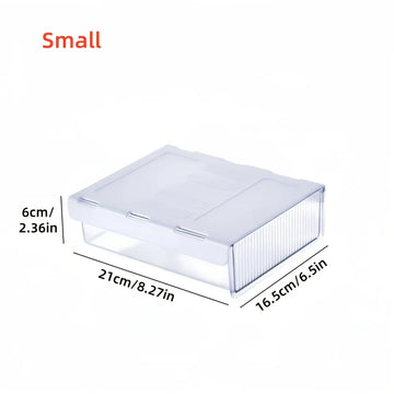boîtes rangement transparentes modernes empilables clips ridées plastique