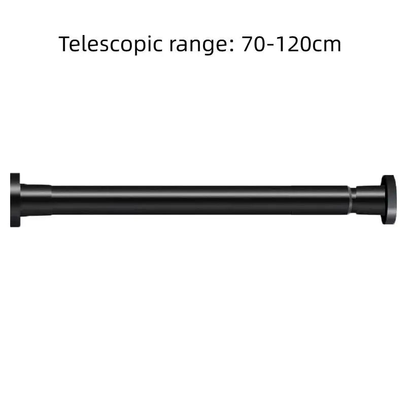 tringle télescopique réglable sans perçage robuste blanc noir moderne salle bain chambre armoire rideau