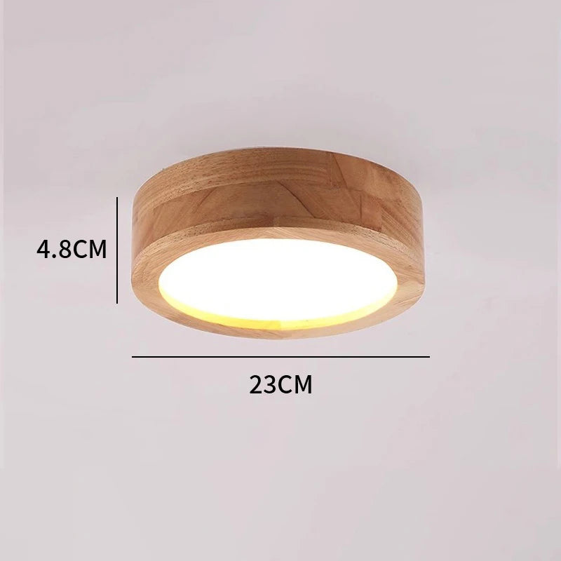 lampes plafonniers modernes minimalistes bois clair foncé éclairage led blanc chaud chambre salon salle