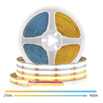 ruban led flexible rayures horizontales blanc jaune bleu moderne adhésif 608 led/m 24v 6500k