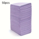 serviettes jetables rose noir bleu clair rayures horizontales simples pack 50 pièces tissu imperméable