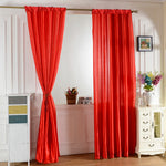 rideaux plissés blanc bleu rouge élégants semi transparent salon moderne polyester