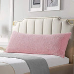 housse coussin dos blanc texture bouclée nordique décoration maison voiture fixations