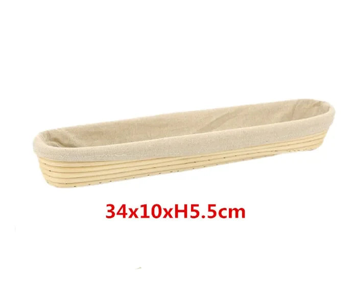 panier banneton rotin naturel fermentation pain toile intérieure beige clair classique