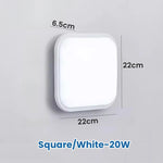 lampe murale moderne surface mounted extérieure led 15w 20w blanc ronde ovale étanche