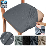 housse chaise imperméable tissu élasthanne polyester gris moderne élastique soyeuse fraiche couvrante chaise banquet