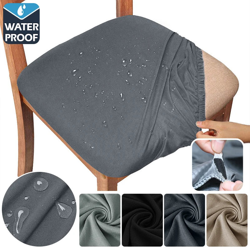 housse chaise imperméable tissu élasthanne polyester gris moderne élastique soyeuse fraiche couvrante chaise banquet