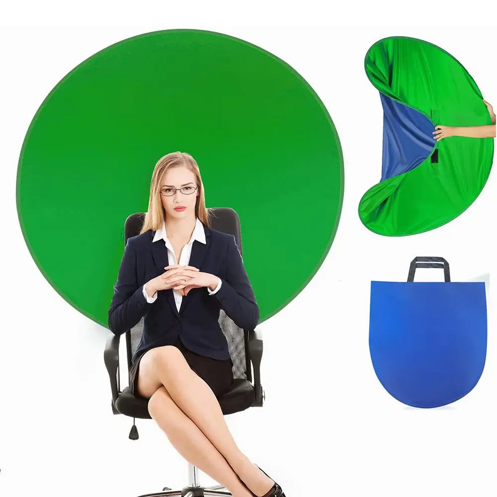 chaise portable pliable toile fond double face vert bleu uni moderne