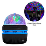 projecteur lune étoiles ambiances changeantes usb led transparent motifs cristallins deco chambre enfants
