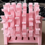 support bobines fil rose moderne réutilisable clips détachables pratique atelier couture