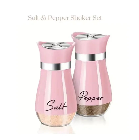 pots sel poivre verre transparent moderne minimaliste respectueux environnement stockage épices deux pièces