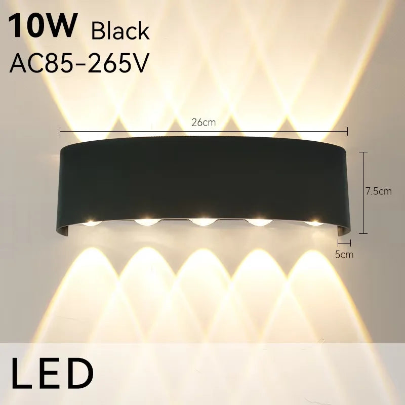 lampe murale moderne noire blanc 8w 4w 12v led cuisine salle manger