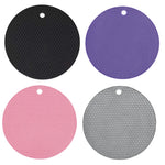tapis table silicone gris rose bleu moderne réseau hexagonal cuisine protection comptoir 17.5cm