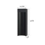 lampe solaire led moderne noir vert foncé ip65 waterproof contemporaine 10w aluminium mat