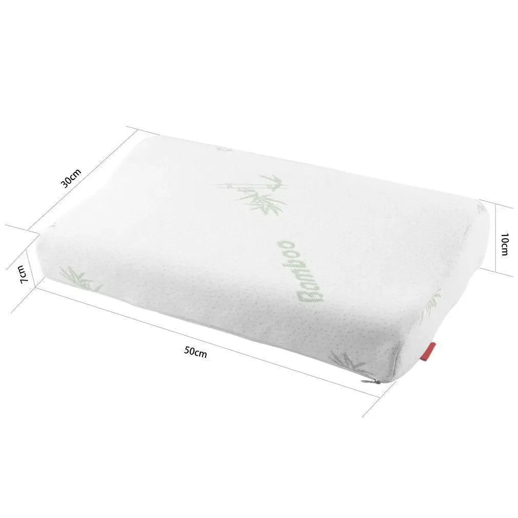 coussin imprimé bambou blanc moderne mémoire forme rectangulaire
