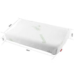 coussin imprimé bambou blanc moderne mémoire forme rectangulaire