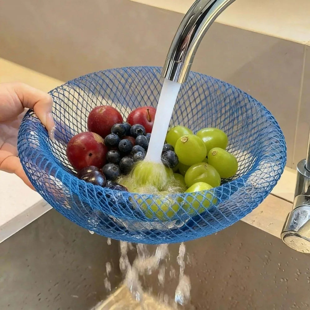 bol moderne bleu maille fine fruits secs collations légumes écologique intérieur cuisine