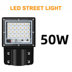 lampe rue led 50w 100w 200w moderne étanche industrielle warm white cold white noir