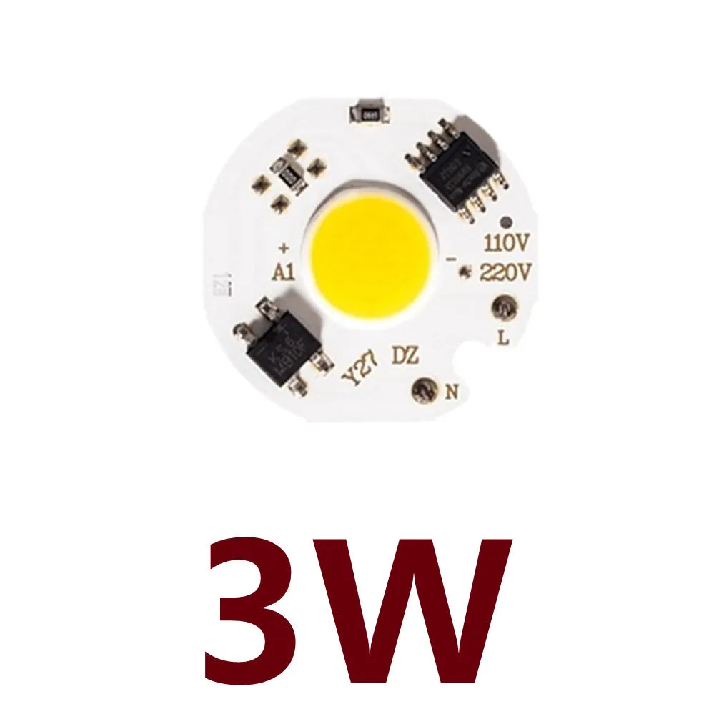 chip led cob 5w 10w 20w 30w 50w blanc blanc chaud smart ic diycable