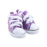 chaussures bébé violet noir blanc rouge bleu jaune toile coton classique lacets 5cm