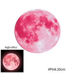sticker mural lumineux lune étoiles bleu vert rose chambre enfants décoration maison moderne adhésif