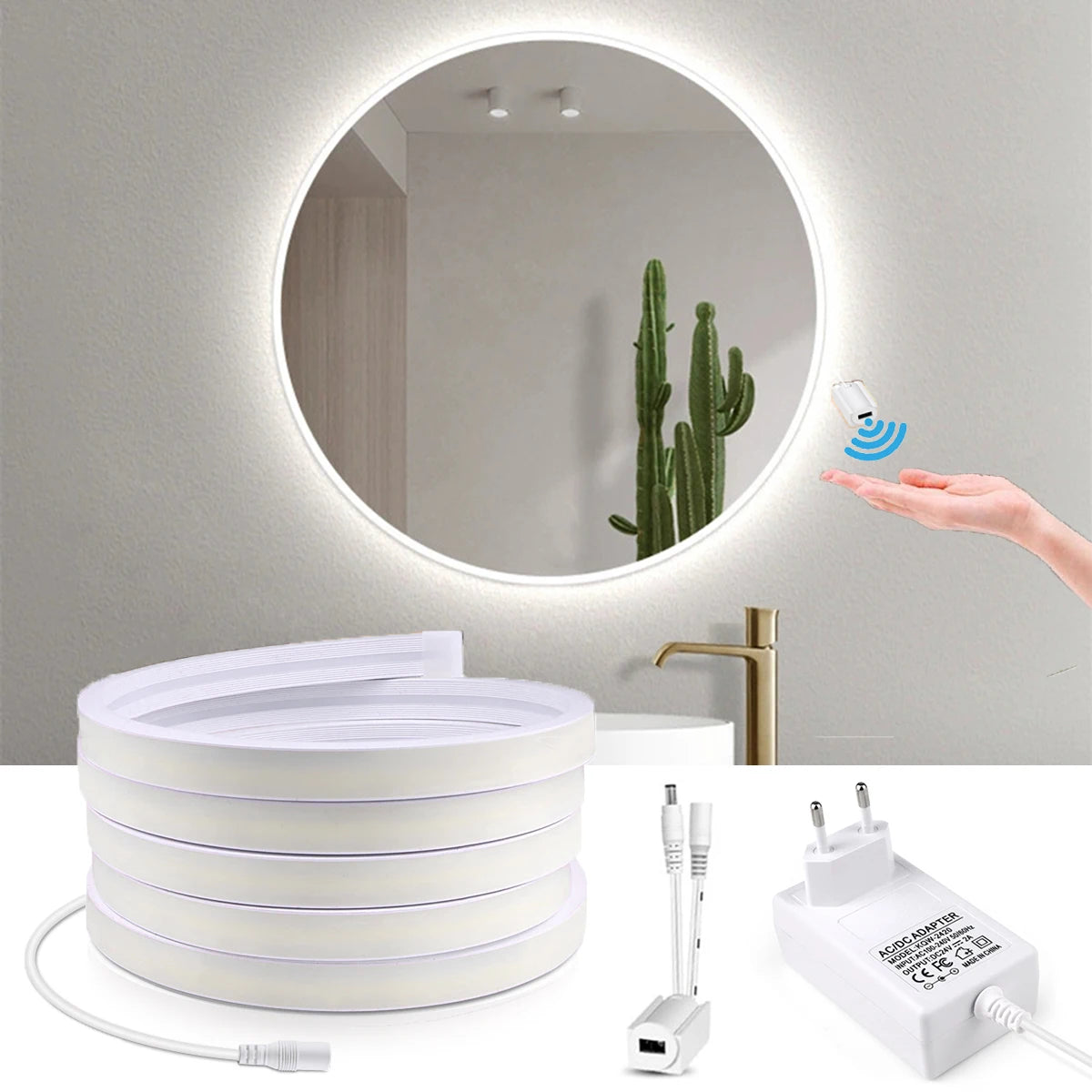 ruban led flexible blanc moderne adhésif 12v capteur mouvement 1m 2m 3m 5m