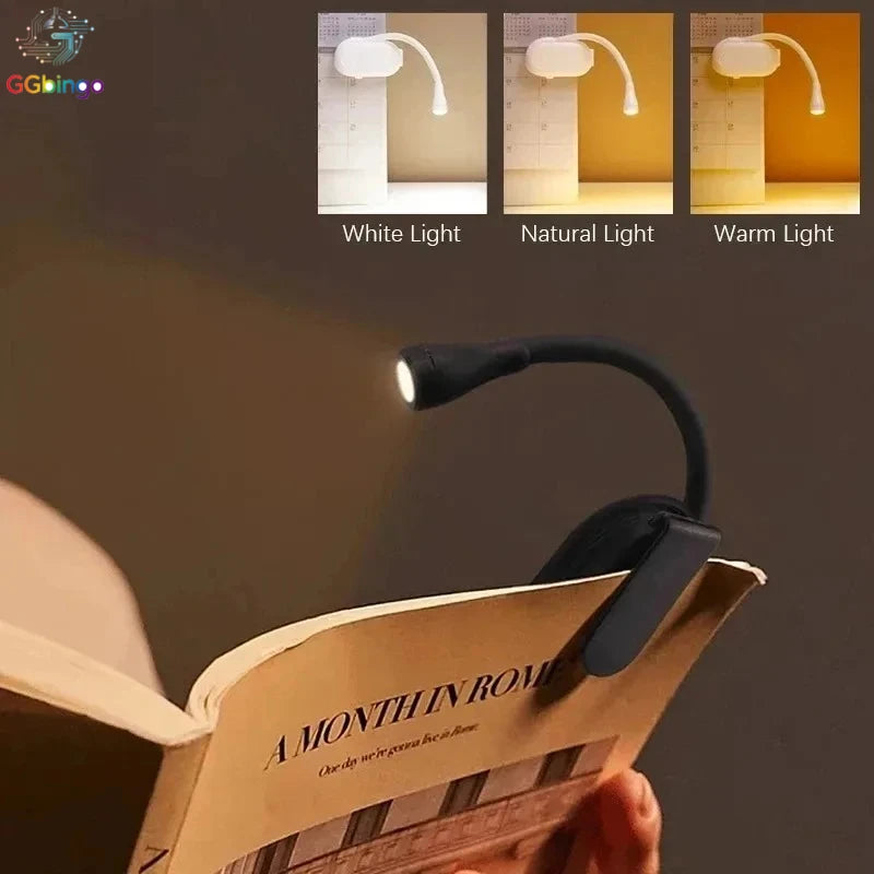 lampe pince led rechargeable usb blanc noir réglable protection yeux moderne