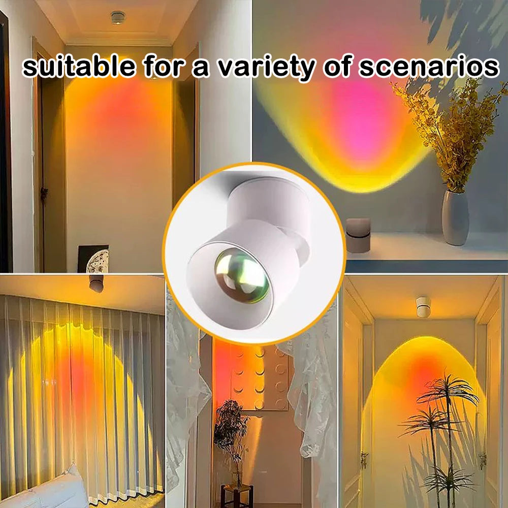projecteur mural led noir blanc moderne éclairage intérieur salon chambre fixations visées