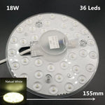 plafonnier led rond blanc moderne clips fixation 12w 18w 24w 36w 110240v