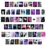 coques téléphone transparentes adhésives modernes minimalistes pop art multicolore violet bleu rose
