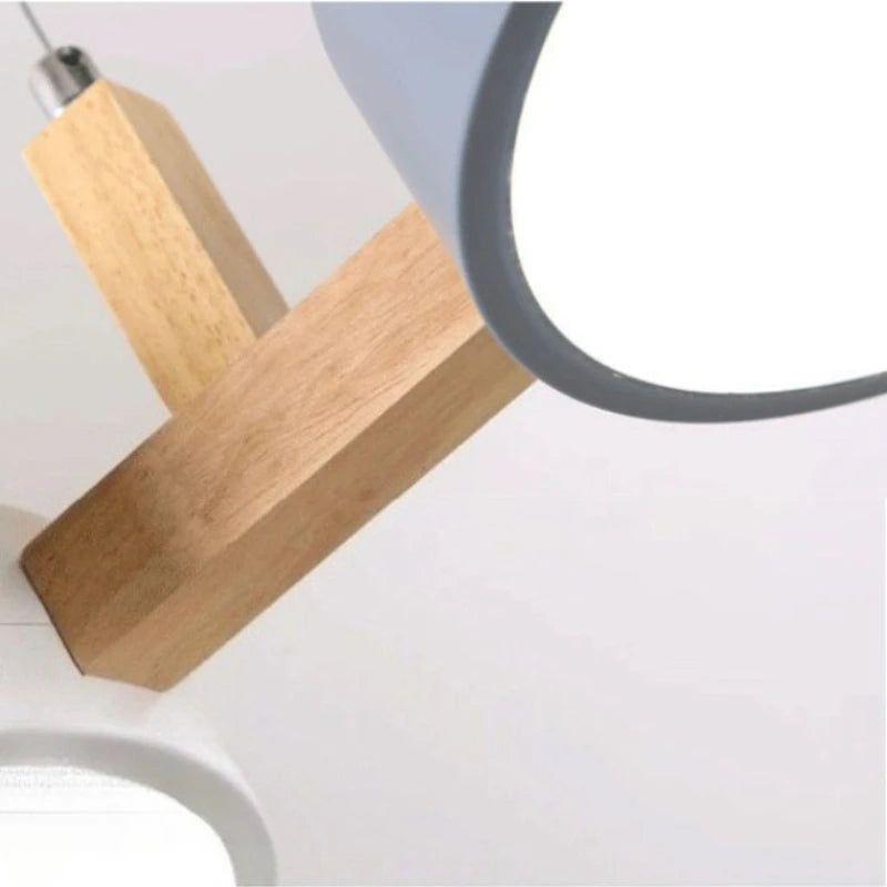 suspension lumineuse moderne trois abatjours vert foncé blanc gris opaques minimaliste scandi