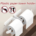 porte papier adhésif plastique blanc moderne salle bains papier toilette hygiénique étanche
