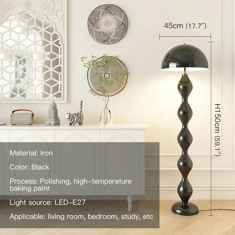 lampe sol moderne spirale verte rouge bleu blanc éclairage intérieur chambre coucher led autonomes