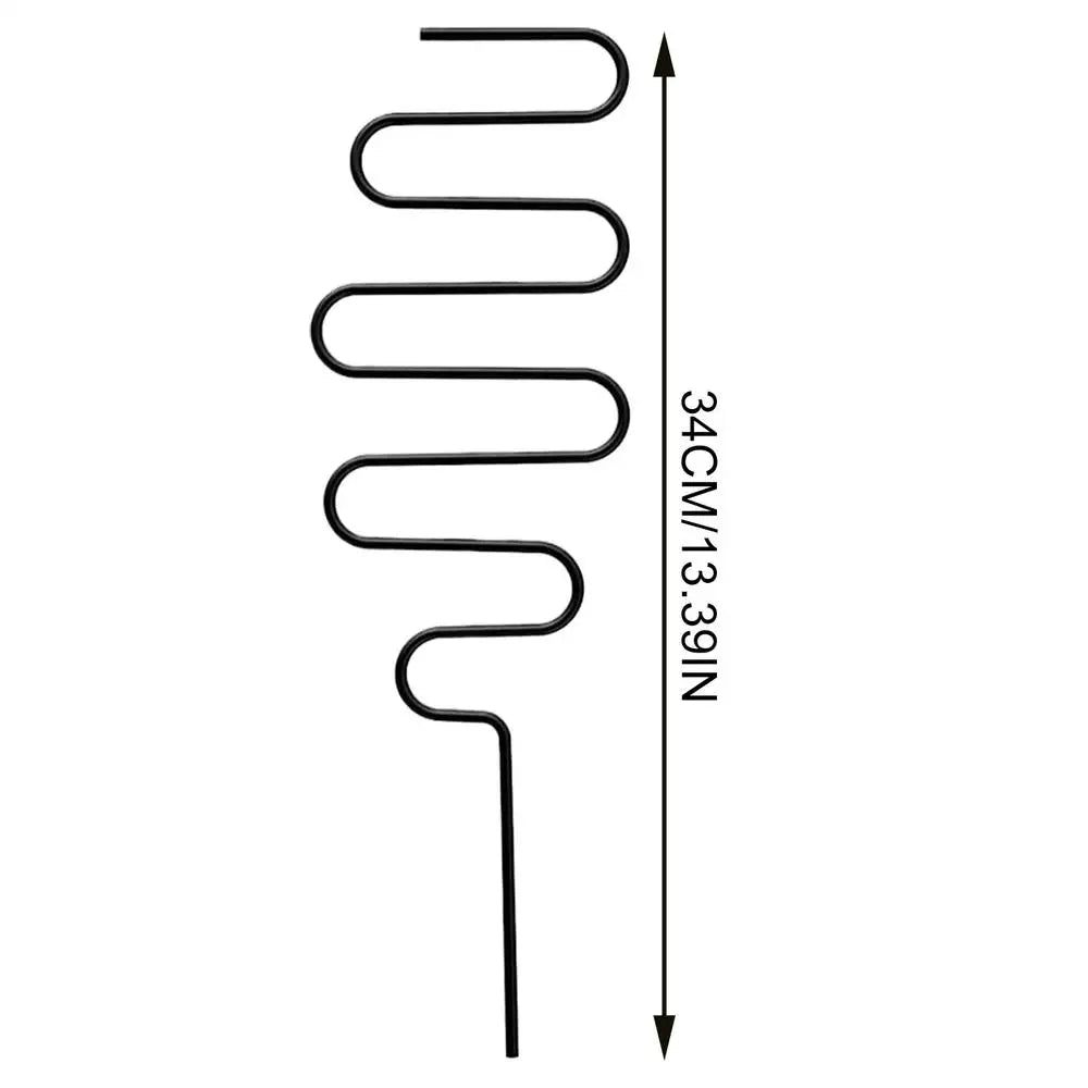 treillis métal noir spirale moderne support plantes grimpantes jardin extérieur ornemental lierre fleurs