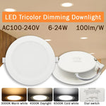 spots led blancs modernes 10w 14w 17w 20w 24w 6w commutateur rotatif ac100240v