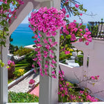 guirlande fleurs artificielles violet blanc rose rouge jaune modernes décoration mariage anniversaire intérieur