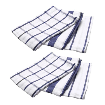 serviettes table napkins essuie vases nappes carreaux blanc bleu coton utilitaires décoratives pliées variées