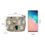 sac rangement réutilisable fleur canard orange moderne pliable multi usages