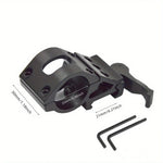 support rail monture lampe torche vissage clé allen noir surface mate