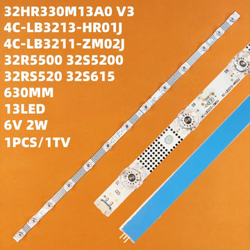 ruban led blanc bleu perforé 13led 6v 2w moderne télévision 630mm